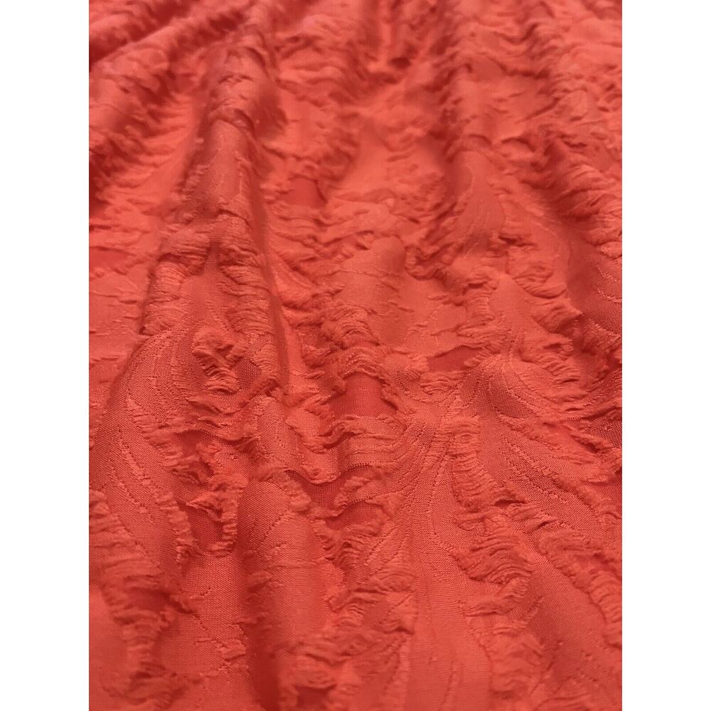 Lauren Conrad Flocked Ruffle Sleeveless Tank Top 3X Women's Shirt Spanish Coral - Picture 11 of 16